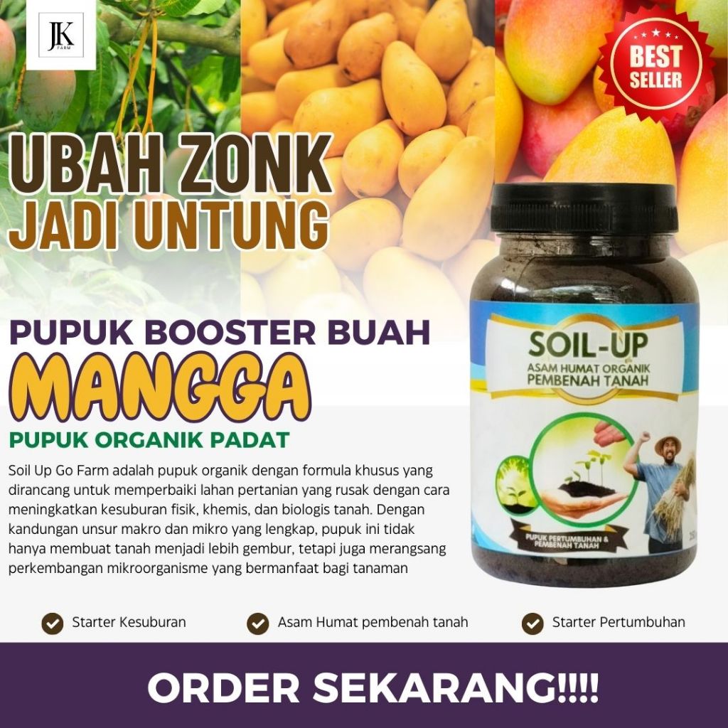 Pupuk Penyubur Tanah Mangga, Pupuk Penyubur Pohon Mangga, Pupuk Pertumbuhan Mangga SOIL UP JK Farm