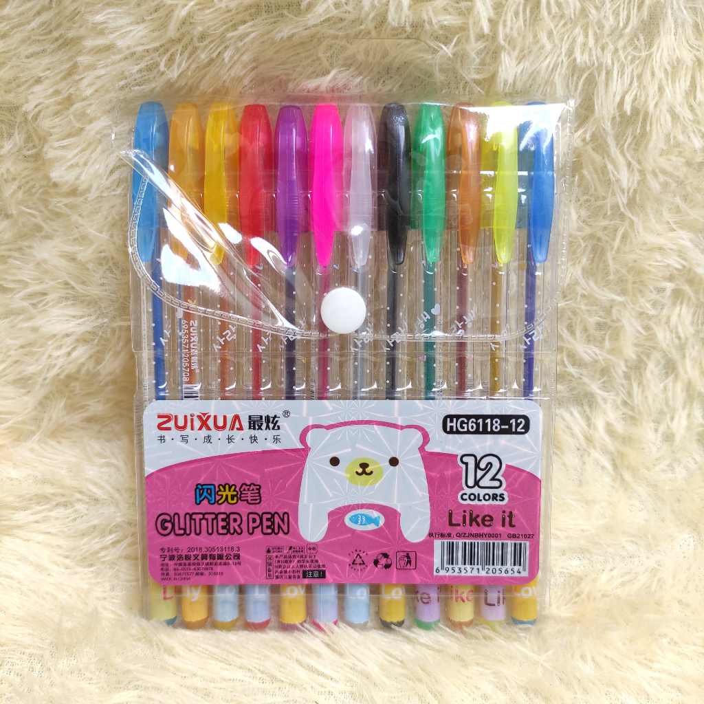 

GLITTER PEN ZUIXUA 12 COLORS