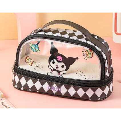 

( zwq ) K010 Kotak Pensil Transparan Terbaru / Tas Pensil Kartun Yang Lucu / Pencil Case Kapasitas Besar / Tempat Pensil Anak