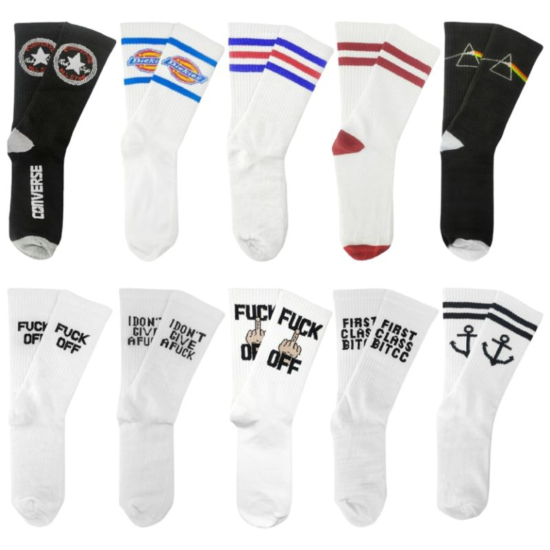 Kaos Kaki Oldschool Motif Kaos Kaki Pria Kaos Kaki Cowok Kaos Kaki Keren Casual Nyaman Sporty