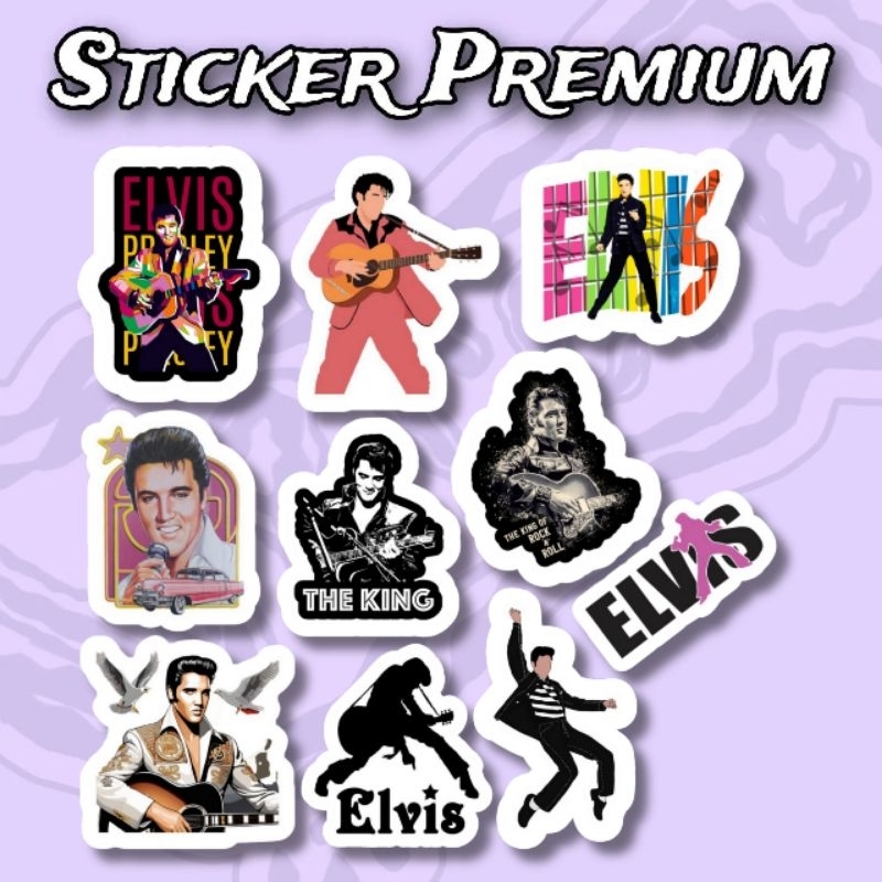 

Sticker Elvis Presley Pack isi 10 Pcs Waterproof