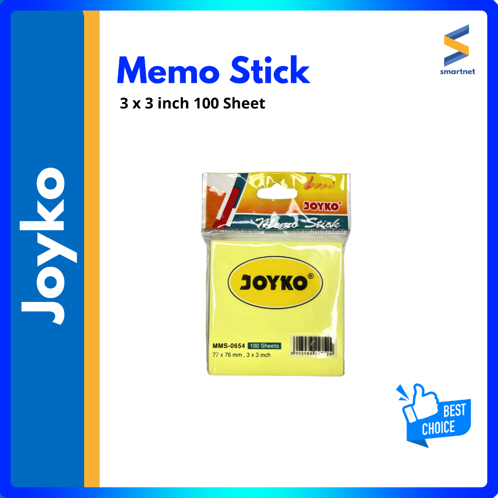 

Memo Stick Joyko 3 x 3 inch 100 sheet