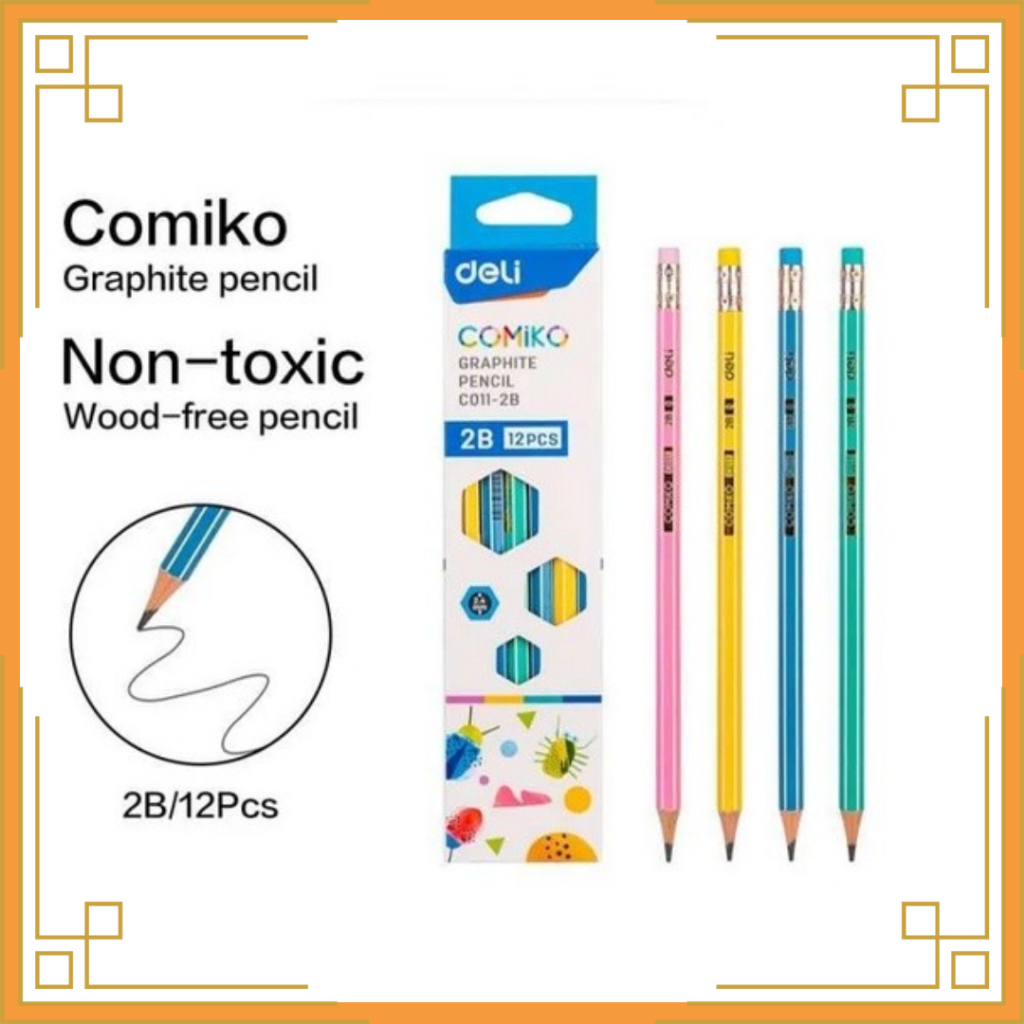 

DELI Pensil 2B Comico graphite C011-2B (12pcs)