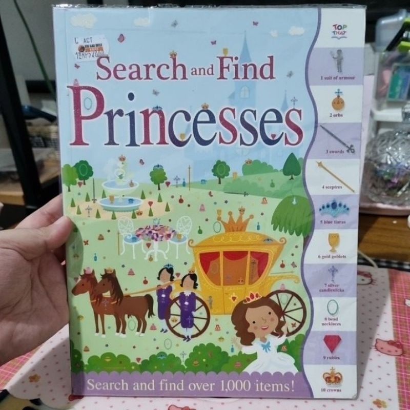 (New) search and find princesses book