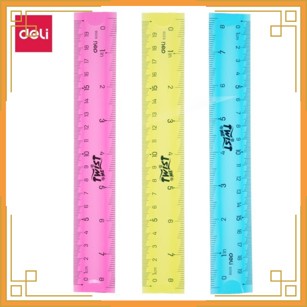

DELI Penggaris plastik flexibel 20cm 6208/ 30 cm 6209