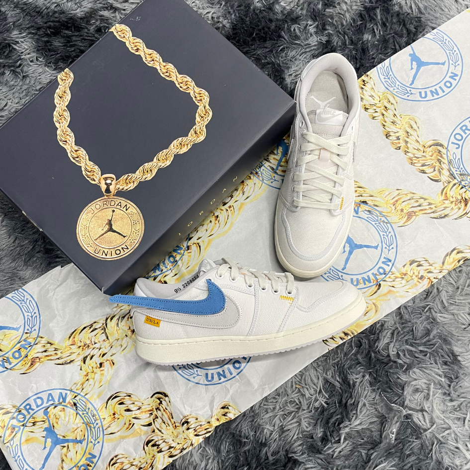 AJ 1 KO LOW UNION LA WHITE GREY