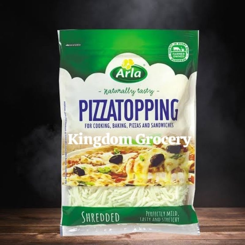

ARLA PIZZATOPPING SHREDDED 175GR/KEJU PIZZATOPPING PARUT