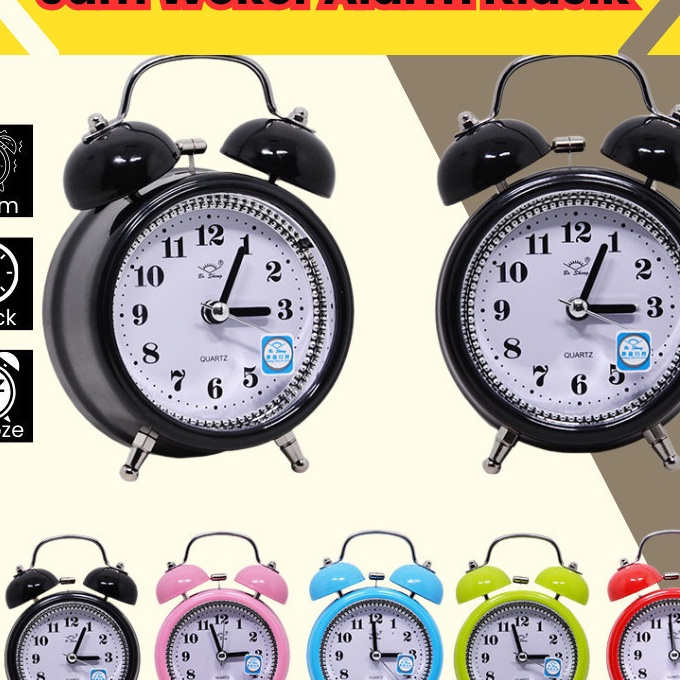 Terbaru Jam Weker Alarm Klasik  Jam Weker Alarm  Jam Weker  Jam Weker Glow In The Dark  Alarm Clock 