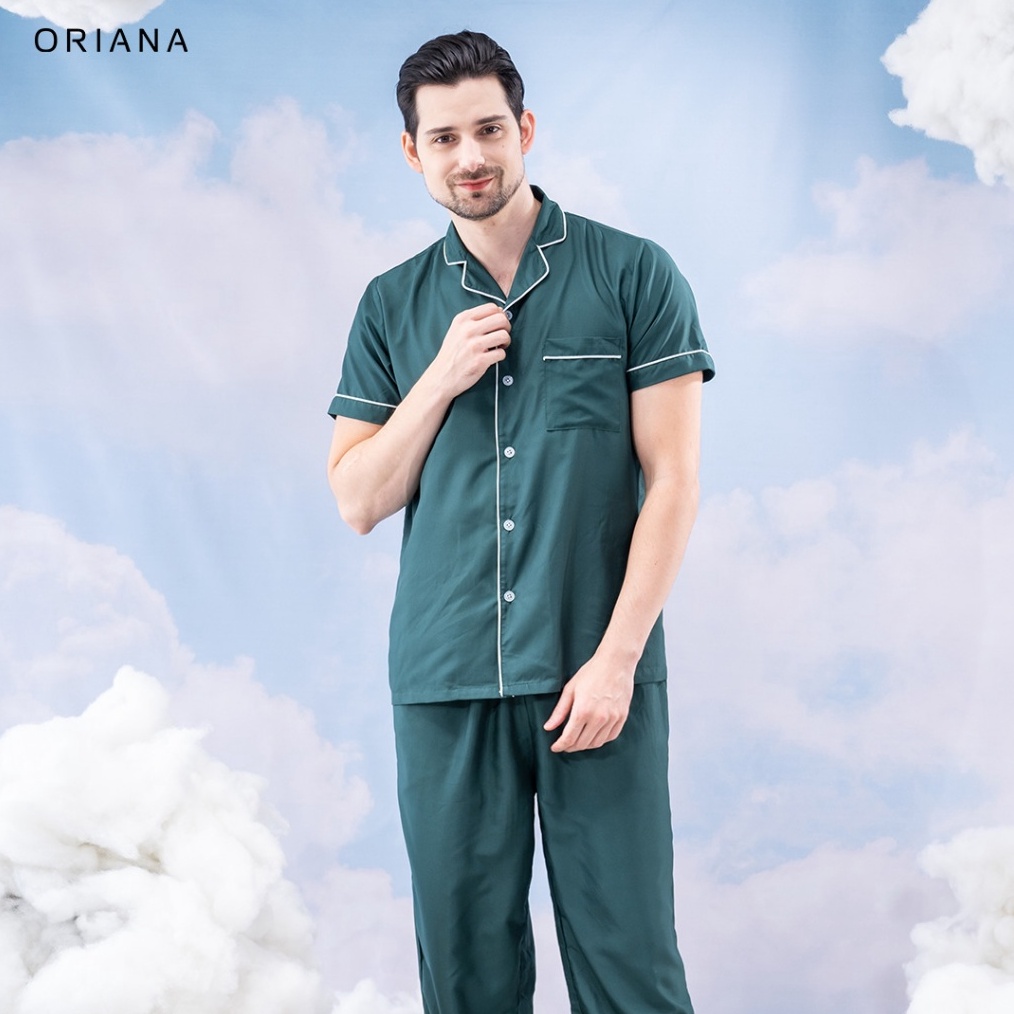 KODE L79C NEW Oriana Sleepwear Piyama Set Poly Bamboo Navya Series for Man  Pajamas Pria  Baju Tidur