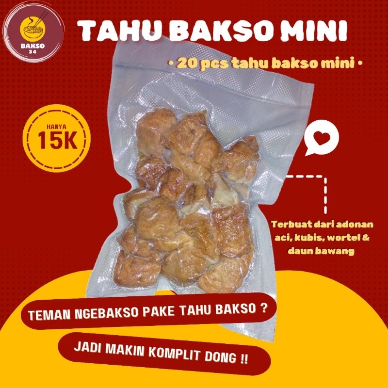 

[BAKSO 34] TAHU BAKSO MINI 20 PCS