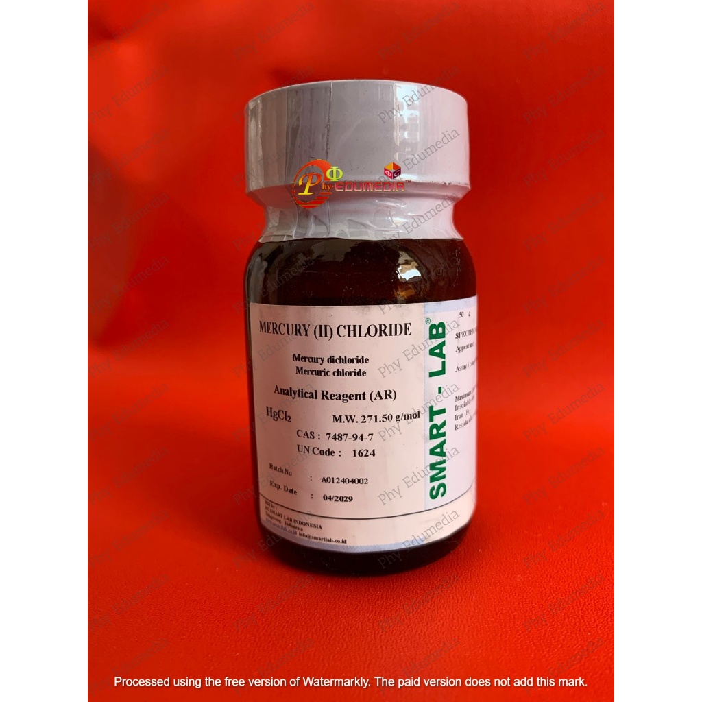 Mercuric chloride / Hgcl2 Smartlab Analis Per Gram