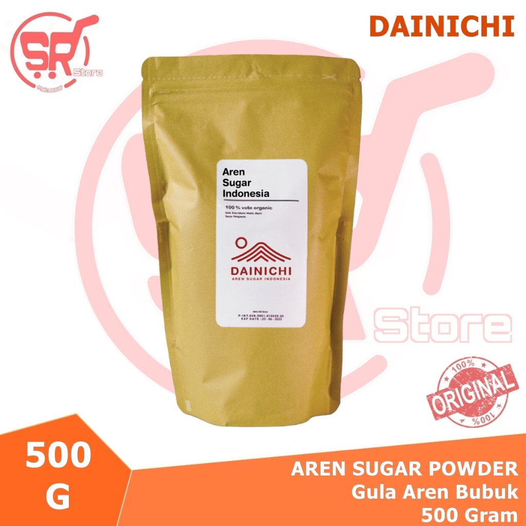 

Gula Aren Bubuk 500g - Aren sugar powder - PALM SUGAR DAINICHI ( SR Store MKS / SR Store Makassar )