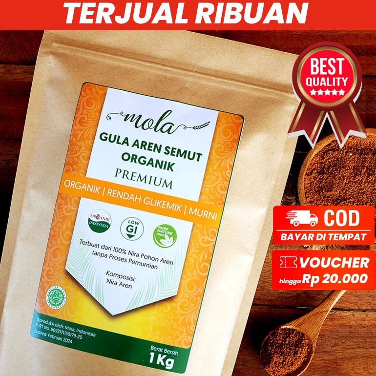 

Termurah Gula Aren Semut Organik 1 Kg Premium