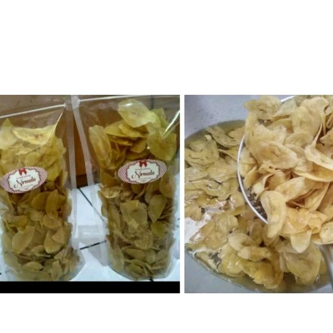 

Keripik pisang homemade asin gurih 250gr cemilan gurih, cemialn enak