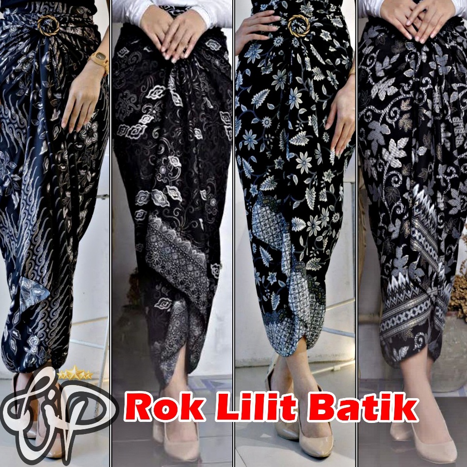 KODE U45C CIP  Rok lilit batik  rok lilit instan  rok lilit tali panjang  rok pesta bawahan kebaya m