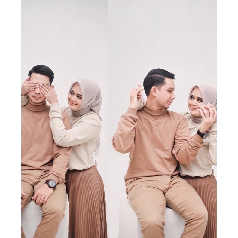KODE Y93L BAJU COUPLE TURTLENECK LENGAN PANJANG PREMIUM  KAOS POLOS UNISEX LENGAN PANJANG  KAOS RIB 