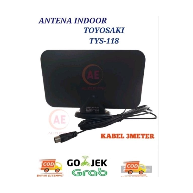 Terlaris Antena TV digital TOYOSAKI TYS 118 Antena led TOYOSAKI bisa sambung ke STB