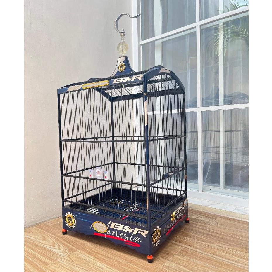 SANGKAR KOTAK BNR NEW DECAL NO.2 BLUE SERIES JERUJI FIBER 1,3mm