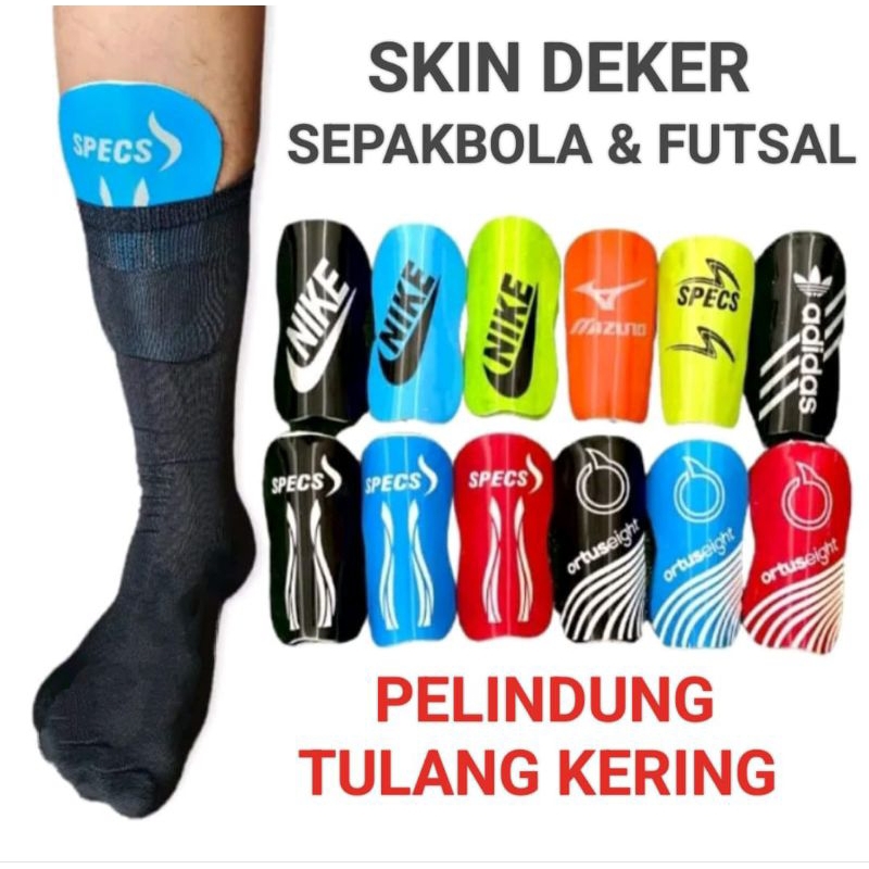 SK10 DEKER KAKI SEPAK BOLA & FUTSAL PELINDUNG TULANG KERING / SKIN DEKER FUTSAL