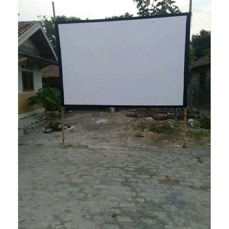 screen proyektor/layar proyektor 2x3 tembak dari depan atau dari belakang