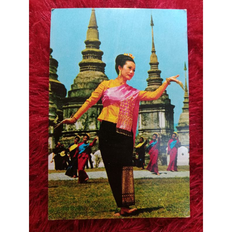 

Post card Thailand Leb. dance performed of Chiengmai UN USED