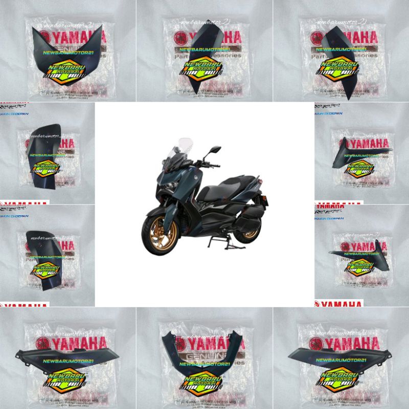 COVER BODY HALUS FULL SET XMAX 250 NEW XMAX CONNECTED 2023 HIJAU DOFF ORGINAL YGP BKA