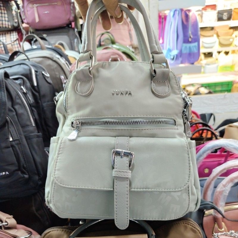 TAS RANSEL JUNFA BAHAN PARASUT 2381-374 MOTIF BISA SELEMPANG