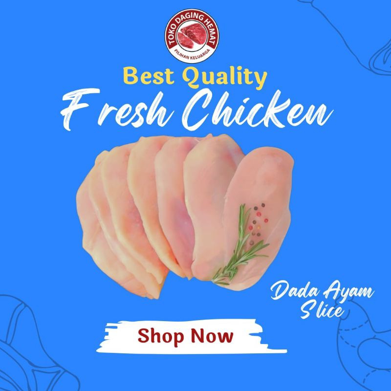 

Slice Dada Ayam 500Gr