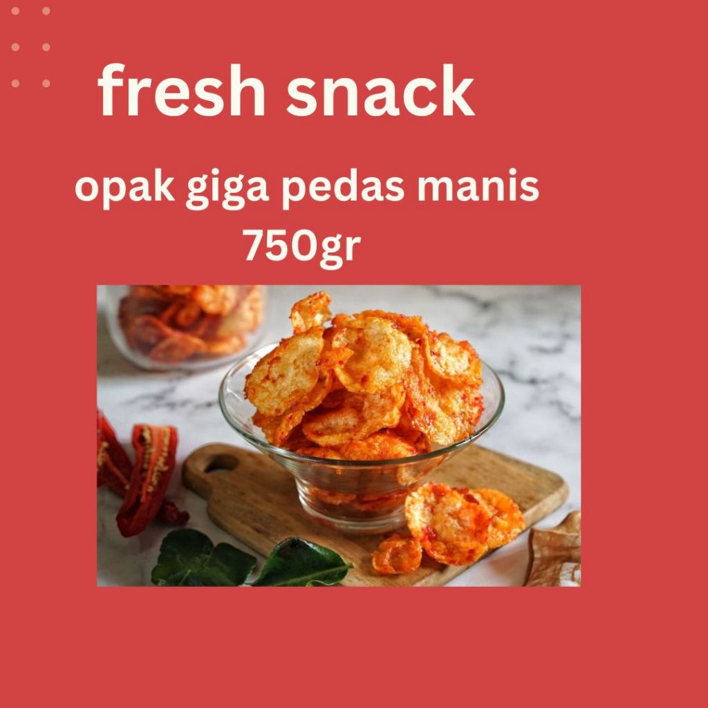 

(750gr) opak giga manis pedas | cemilan enakk!!