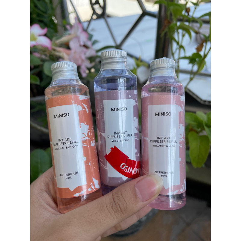 MINISO REFILL SCENT DIFFUSER INK ART 60ml ISI DIFFUSER PENGHARUM RUANGAN REFILL