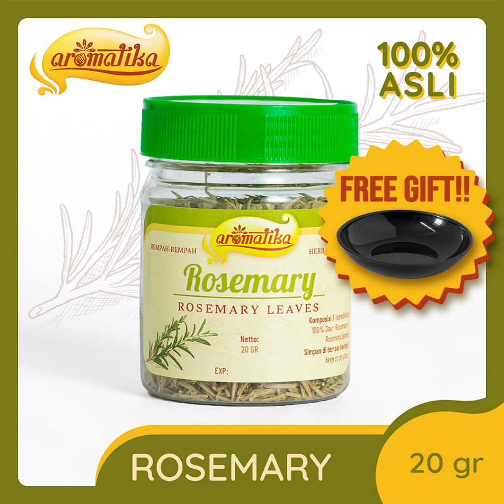 

[Gratis Tempat Sambal] Rosemary Aromatika (100% asli): Bubuk Rosemary Wangi dan Kaya Rasa untuk Masakan Eropa