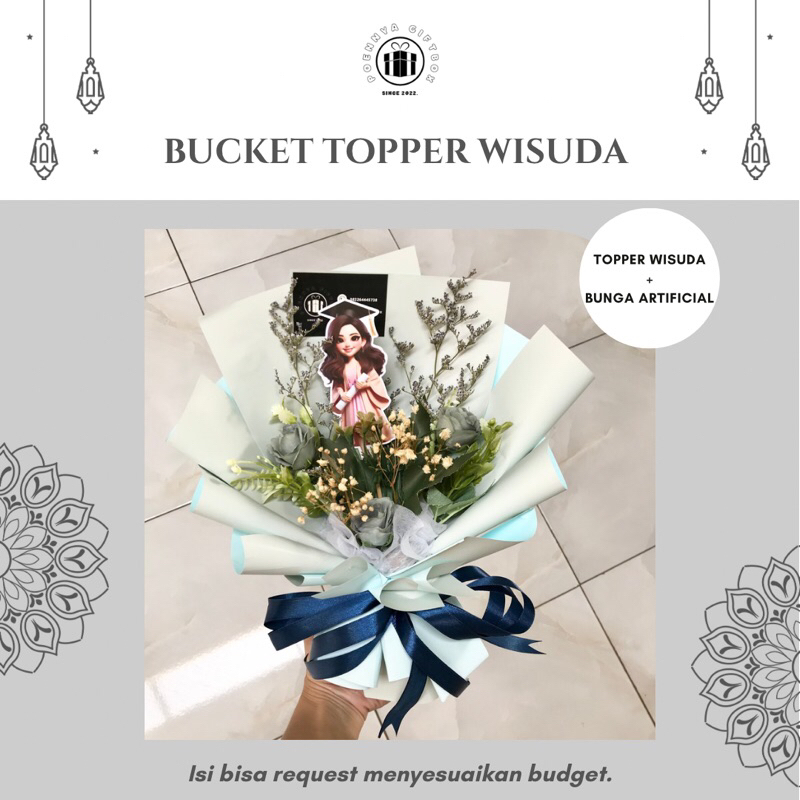 

(poennya.giftbox) buket topper wisuda