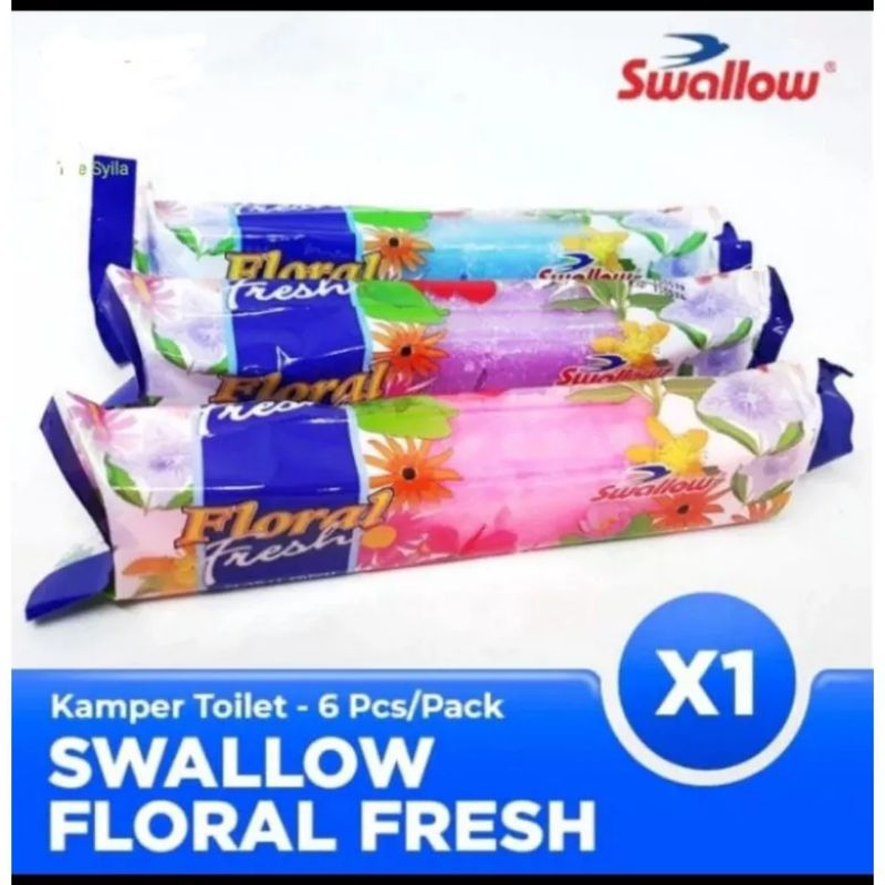 Kamper Floral Swallow Kotak Isi 6 Floral Fresh Kamper Pengharum Ruangan Warna Random BISA GOSEND