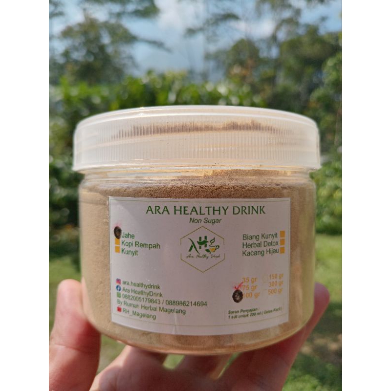

Jahe Emprit Bubuk Tanpa Gula 100 gr kemasan toples bulat