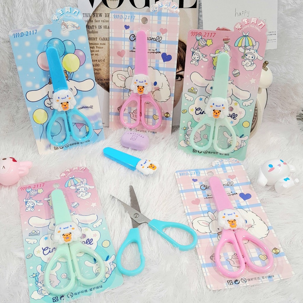 

Gunting Kertas Cinnamoroll Sanrio Unik Lucu FREE Pelindung / Gunting Kertas SANRIO Alat Tulis Sekolah Anak Kekinian Scissors Stationary Fancy Harga Termurah Bisa Grosir dan COD