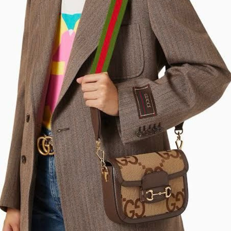 Original Gucci Jumbo GG Horsebit 1955 Mini Shoulder Bag / Crossbody Bag