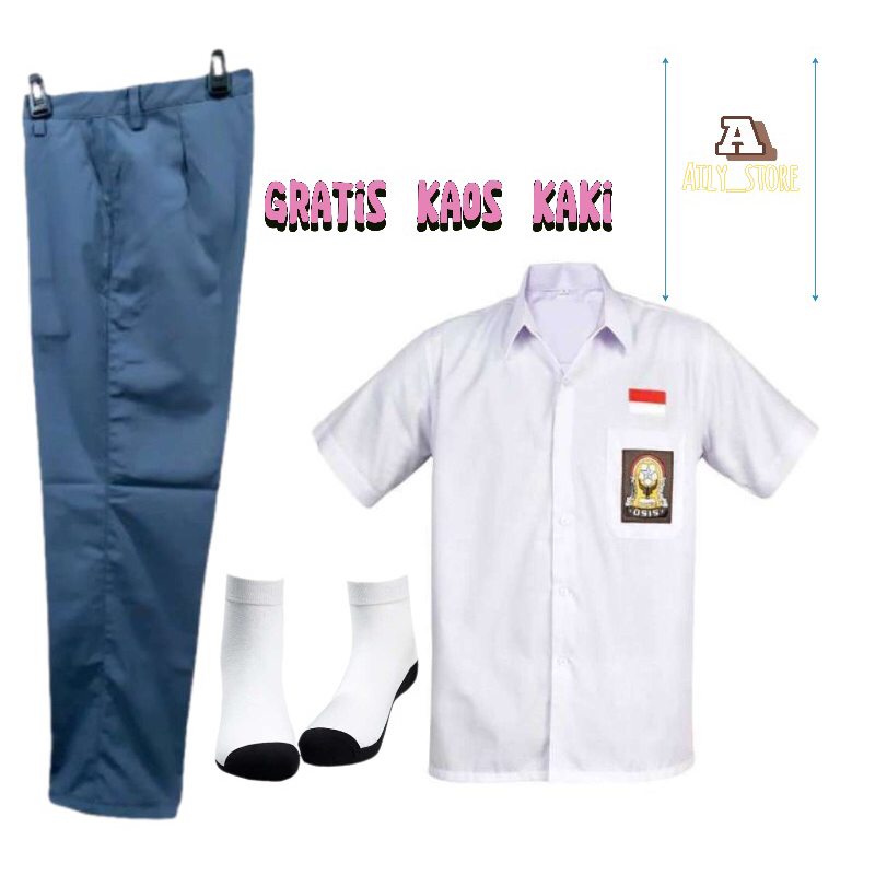 BAJU OSIS SMA, SERAGAM SEKOLAH SMA PUTIH ABU-ABU