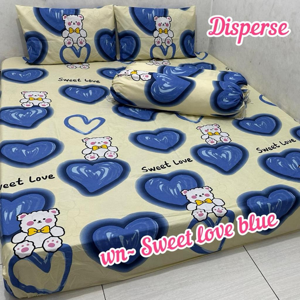 SPREI LOVE SEPRAI HOME MADE MURAH SEPRAI MOTIF APEL LOVE UNGU SERBA LOVE