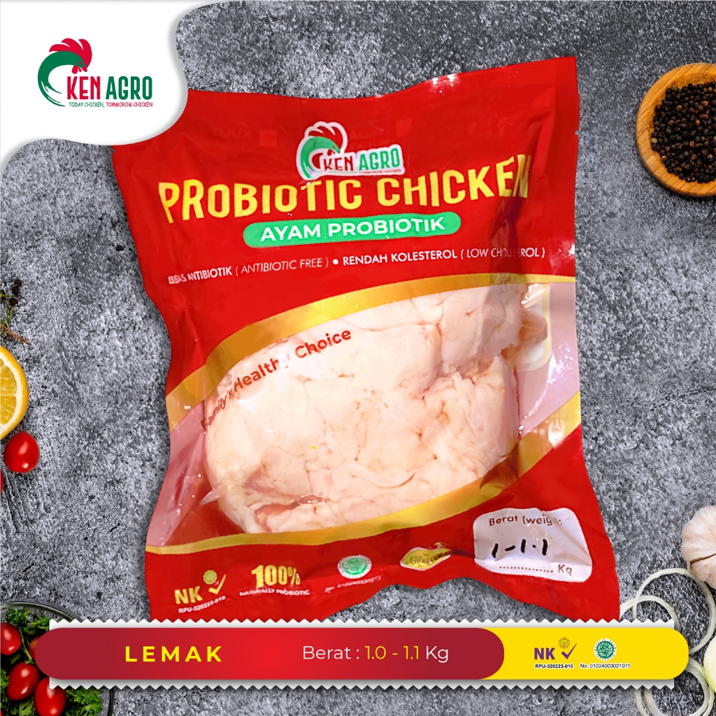 

Ken Agro Ayam Probiotik Lemak 1.0-1.1 kg Frozen