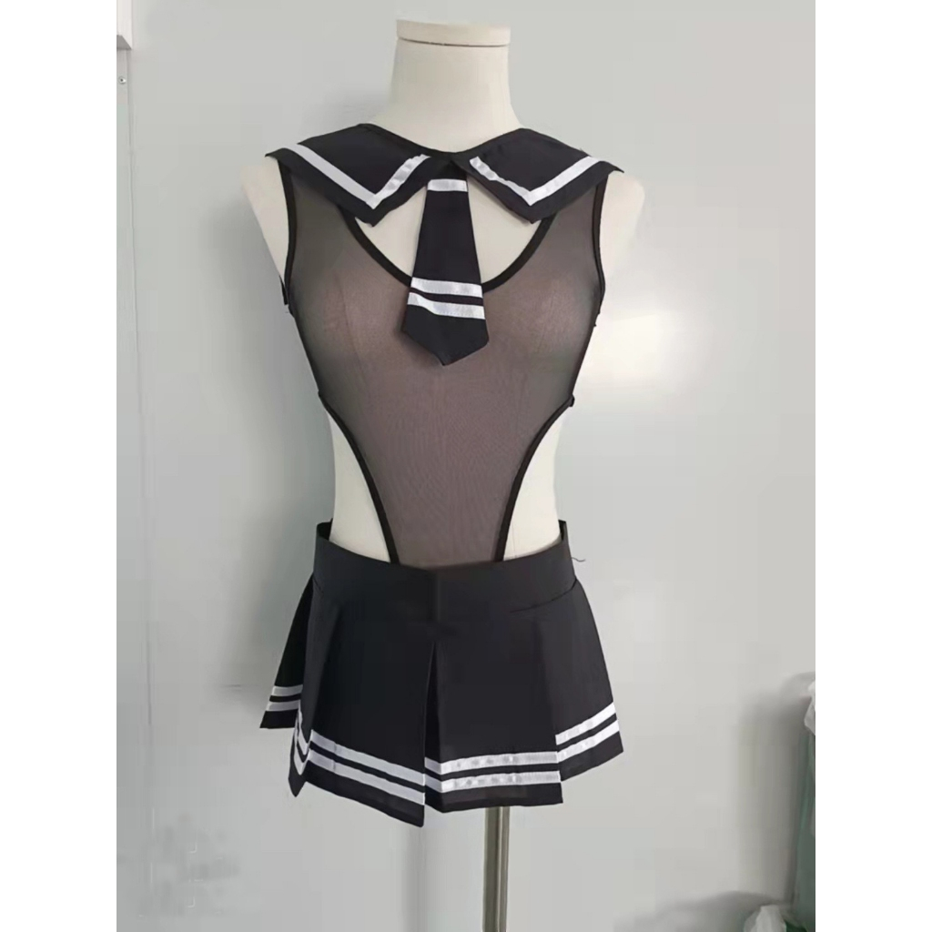 Sexy Lingerie Set Cosplay Kostum Seragam Siswi Jepang Seksi Lingerie A2010