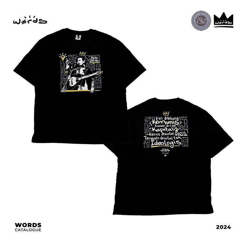 DOITMANAGEMENT OFFICIAL MERCHANDISE IKSAN SKUTER X WORDS (OVERSIZED) Baju Kaos