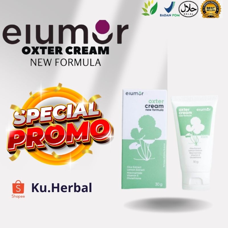 ELUMOR OXTER CREAM - Asli OxterCream PEMUTIH KETIAK Lipatan Tubuh Ampuh