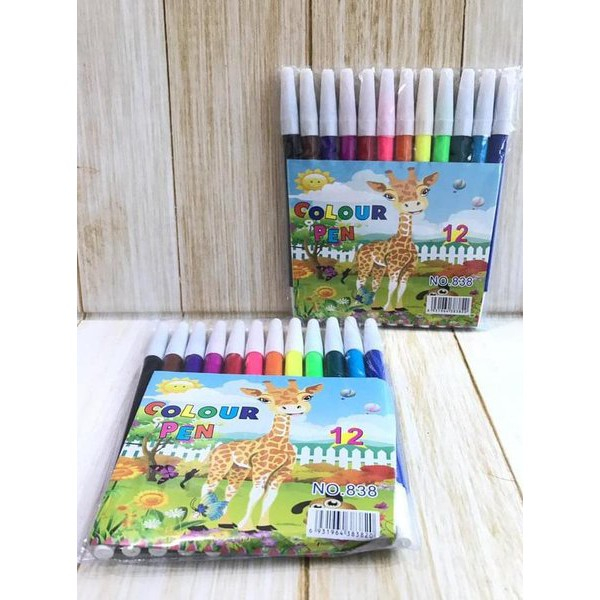 

Spidol 12 Warna AMANDA no 838 Colouring Marker Pencil / Spidol/Spidol Warna