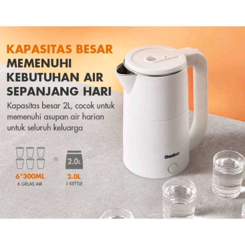 Gaabor teko pemanas air listrik 2l