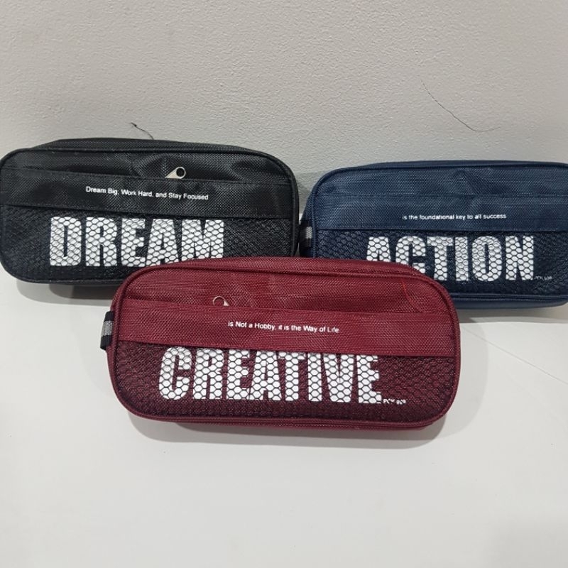 

Tempat Pensil Sleting polos Ada Jaringnya Action PCR-009