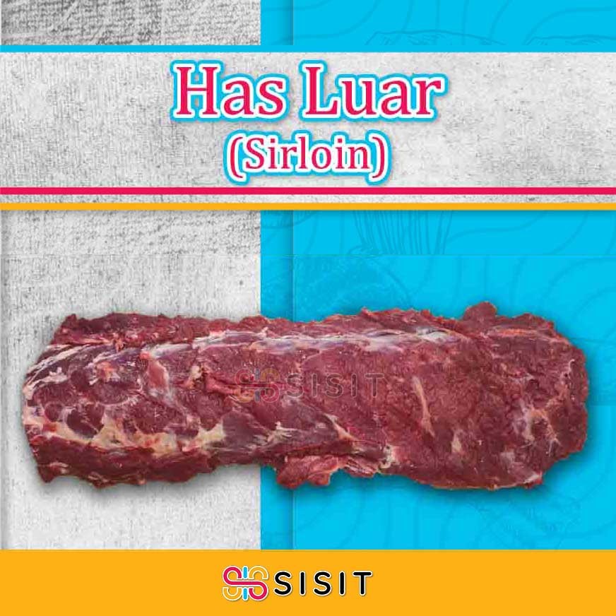 

(Frozen) Daging Sapi Lokal Has Luar / Sirloin