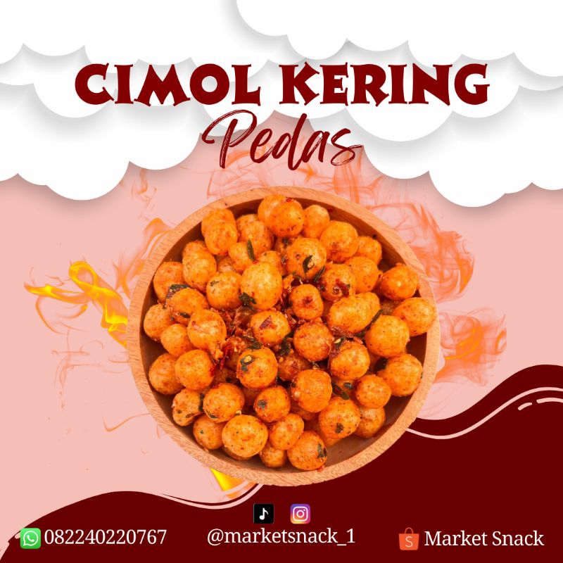 

Cemilan Cimol Kering Pedas