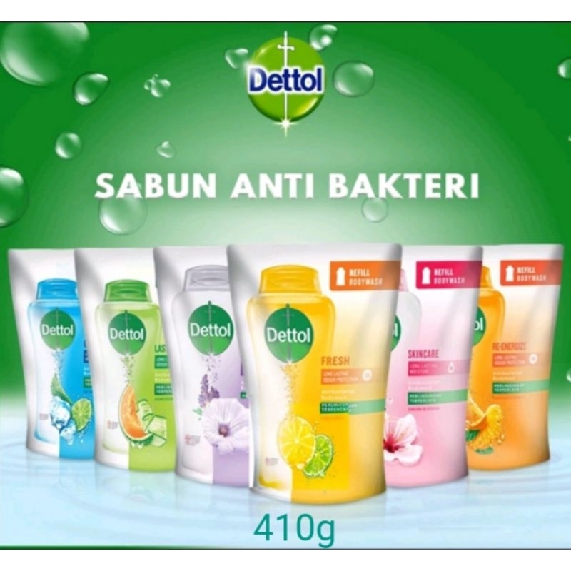 Dettol Body Wash Refil Sabun Mandi Cair Dettol 370g