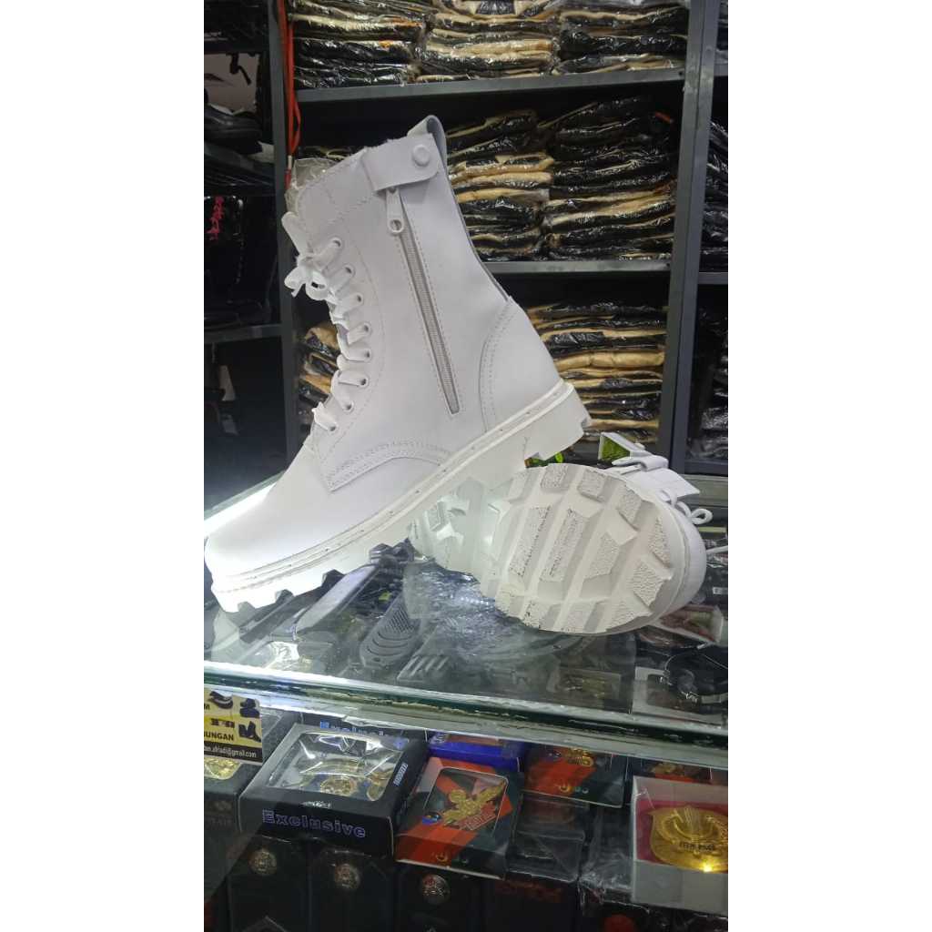 SEPATU PDL PUTIH/SEPATU PDL PASKIBRA/Sepatu PDL Pataka Putih