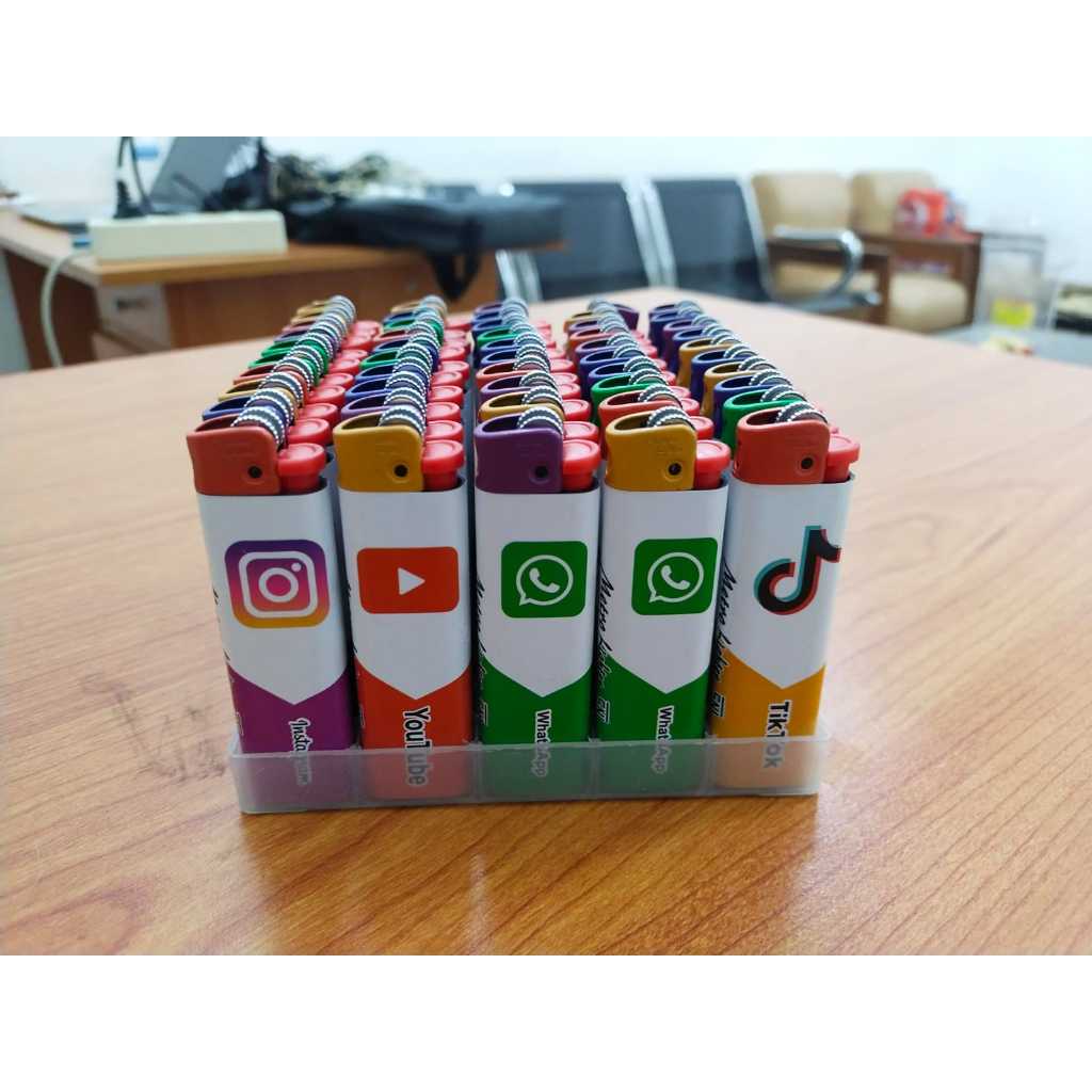 Mancis Metro Lighter / Korek Api Gas (1 Box 50 pcs)